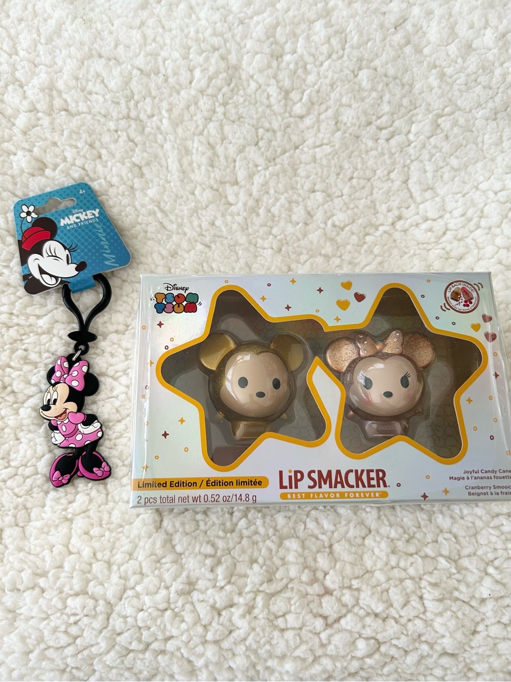 Disney Bundle Limited Edition Tsum Mickey & Minnie Lip Smacker + KeyChain